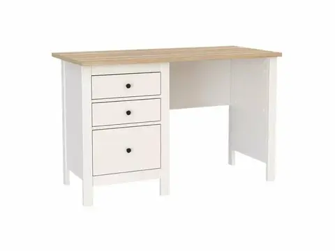 Стол письменный Сага 120х56х76,7 см, белый/ясень