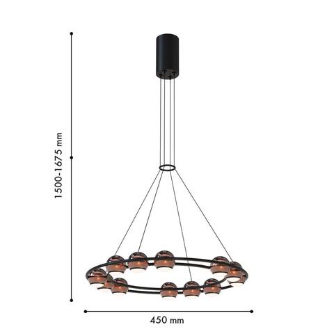 Подвесная светодиодная люстра Favourite Sturm 4561-12P