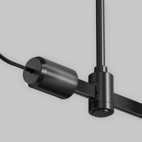 Комплектующие для систем освещения с токоведущими элементами Maytoni Accessories for tracks flarity TRA154C-SB1-B