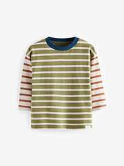 Лонгслив для мальчика Next B89-571, Хаки, Бежевый