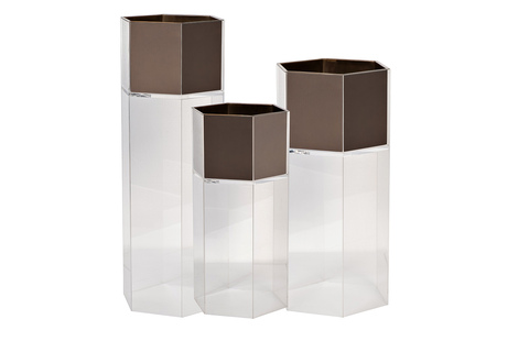 Кашпо высокое напольное 30х26х100см Garda Decor