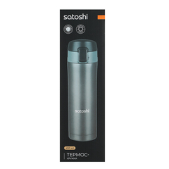 Термос-кружка с крышкой на защелке 450мл, SATOSHI