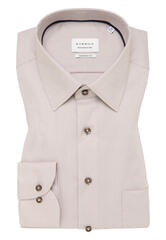 Сорочка мужская Eterna Modern Fit 8464-X181-21 из фактурной ткани бежевая