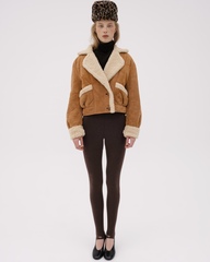 Леггинсы с добавлением шерсти Орех