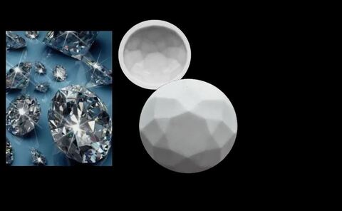 Силиконовый молд. Драгоценный камень - Большой