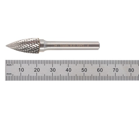 Бор-фреза твердосплавная G(SPG) 8,0x18x60x6мм HM H-Tools 116026HT