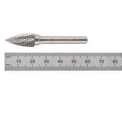 Бор-фреза твердосплавная G(SPG) 8,0x18x60x6мм HM H-Tools 116026HT