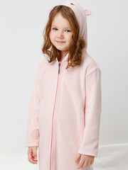 халат  для девочки  К 5801/роза(котенок)