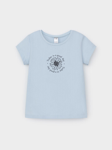 фуфайка  для девочки  КП 302763/голубое стекло