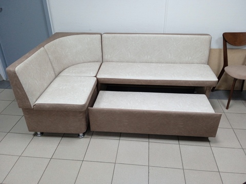 Кухонный уголок Дипломат со спальным местом бежево/коричневый