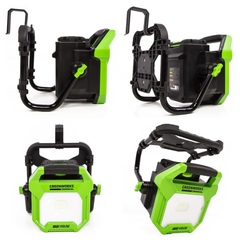 LED-прожектор Greenworks G82WLH 82V (2500Лм) с гибридным питанием, без АКБ и ЗУ