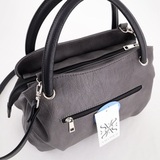 Сумка Саломея 278 македония серый + черный