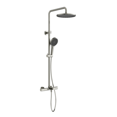 Sancos SC9008BN Душевая стойка с термостатом и изливом SANCOS Etna, брашированный никель, PVD покрытие, арт. SC9008BN фото