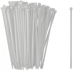 60368 FIT Хомуты нейлоновые для проводов, белые 100шт., 3,6х150 мм