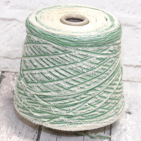 Хлопок фасонный BE MI VA / MUSK 180 зеленый с бежевым