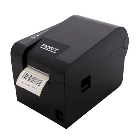 Принтер печати этикеток FORT FT-23DTB (термо, 203dpi, USB) черный