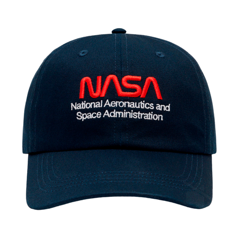 Бейсболка Alpha Industries Nasa Worm Logo Cap Rep. Blue (Синяя)