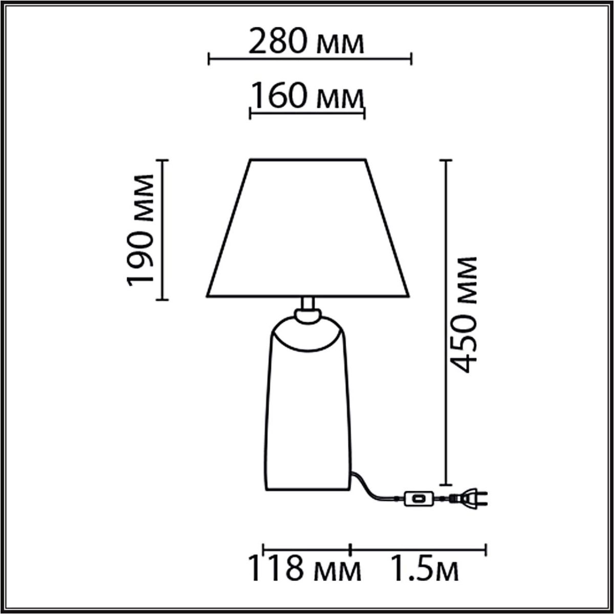 Настольная лампа Lumion Classi Sinna 8211/1T