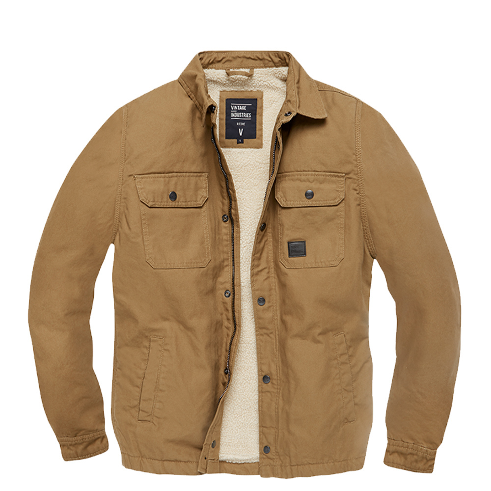Khaki sherpa jacket hot sale