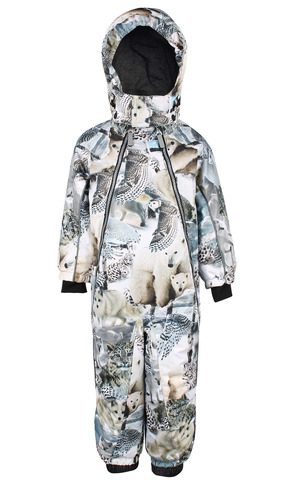 Комбинезон на весну-осень "Лесные обитатели" AMADEO с 2 молниями, 80 гр/м²