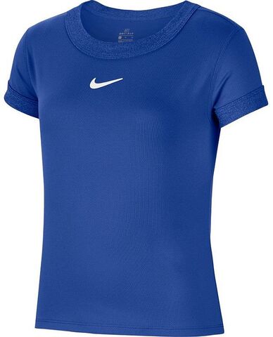 Футболка для девочек Nike Court G Dry Top SS - game royal/white