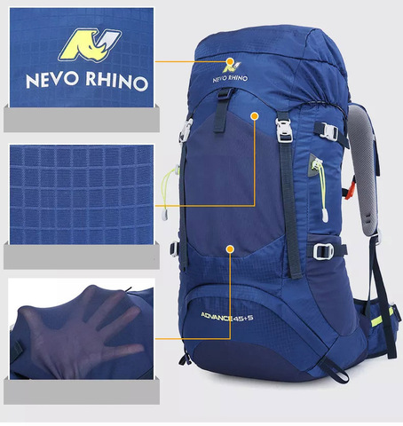 Картинка рюкзак туристический Nevo Rhino 8814-nw Blue - 4