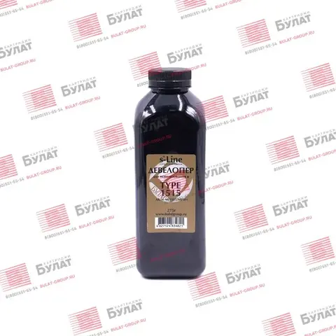 Девелопер БУЛАТ s-Line Type 1515 для Ricoh Aficio 1515, MP 301 (Чёрный, банка 275 г)