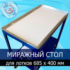 Миражный стол МС-685х400-МЭЛ для лотков 685 х 400 мм