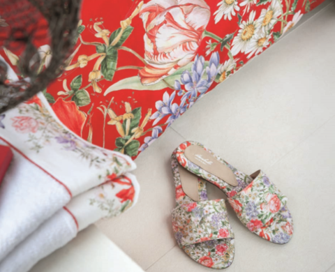 Домашние тапочки Mirabello Fiori Destate Bianco