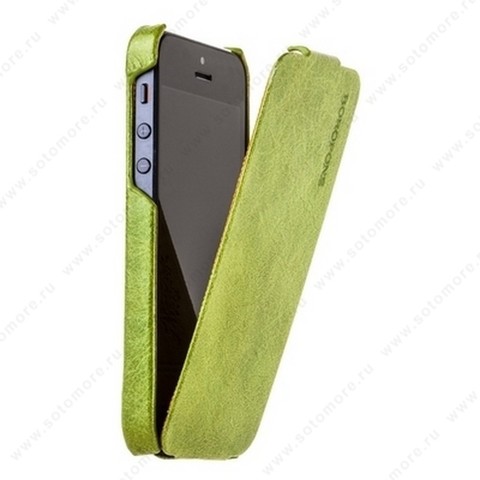 Чехол-флип Borofone для iPhone SE/ 5s/ 5C/ 5 - Borofone General flip Leather Case Green