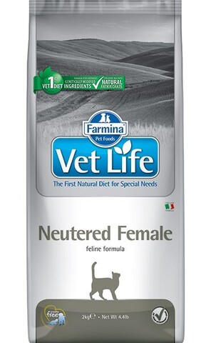 Farmina Vet Life Cat Neutered Female корм для стерилизованных кошек 400 г