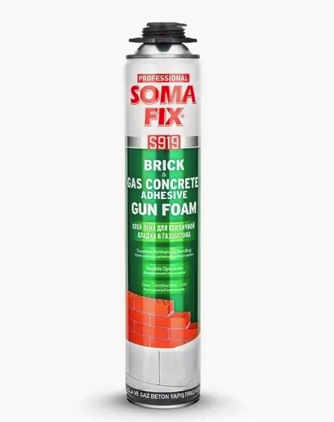Пена - клей (S919) газобетон,кирпичная кладка 750 мл Soma Fix – купить ...