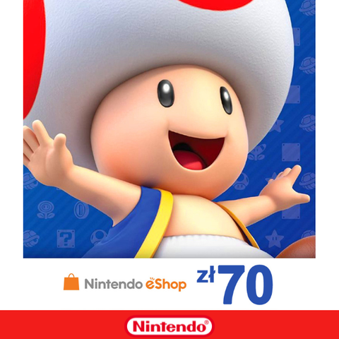 Nintendo eShop Store Poland: Карта оплаты 70zl [Цифровой код доступа]