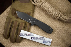 Складной нож Kizer Amicus сталь 9Cr18MoV Черное Покрытие рукоять G10