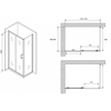 Abber Schwarzer Diamant AG30150B5-S50B5 Душевой уголок, 150x50x190