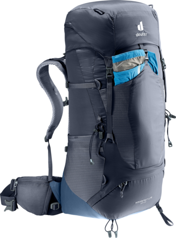 Картинка рюкзак туристический Deuter Aircontact Lite 50+10 Black-Marine - 6