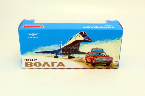 Box GAZ-24-02 Volga Escort Aeroflot 1:43 Made in USSR reprint Agat Tantal