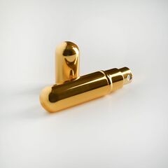 Атомайзер с распылителем 5 мл золотой