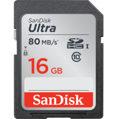 Карта памяти SanDisk SDHC Ultra 16 Gb 533x Class 10 80Mb/s