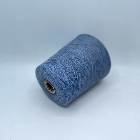 Бобинная пряжа (пр.Италия),1500м/100гр, 80% шерсть, 20% полиамид , цвет- Серо-синий,твидовый арт.31194