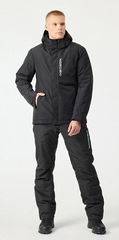 Премиальный теплый лыжный костюм Nordski Mount Total Black мужской