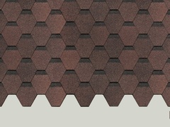 Гибкая черепица DOCKE PIE EUROPA, КАРАТ, КОРИЧНЕВЫЙ ( 3м2 )