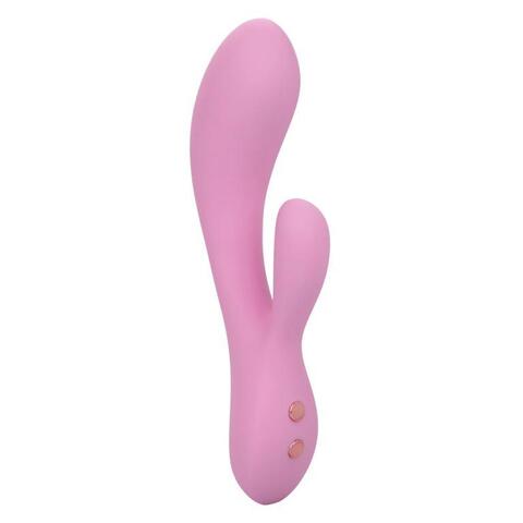 Розовый ультрагибкий вибратор-кролик Zoie - 17,75 см. - California Exotic Novelties Contour SE-4382-50-3