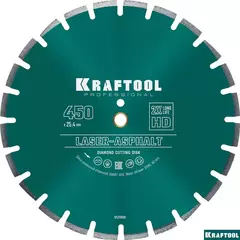 KRAFTOOL LASER-ASPHALT 450 мм (25.4/20 мм, 10х4.0 мм), алмазный диск (36687-450)