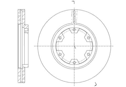 Диск тормозной вентилируемый G-brake  GR-02114