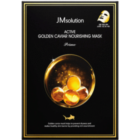 Питательная тканевая маска с экстрактами икры и золота JM Solution Active Golden Caviar Nourishing Mask Prime