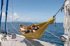 Картинка гамак туристический Ticket to the Moon Honey Moon Hammock Royal Blue/Turquoise - 11