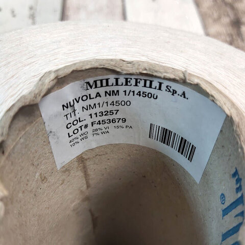 Смесовка с кашемиром (10%) и ангорой (7%) MILLEFILI NUVOLA 1/1450 светлый беж