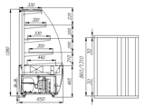 фото 6 Витрина кондитерская POLUS K70 VM 1,3-1 LIGHT 0012-0109 (ВХСв-1,3д Сarboma) на profcook.ru