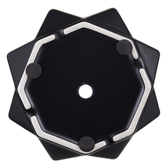 Горшок цветочный rhombus, 12,5 см, матовый черный